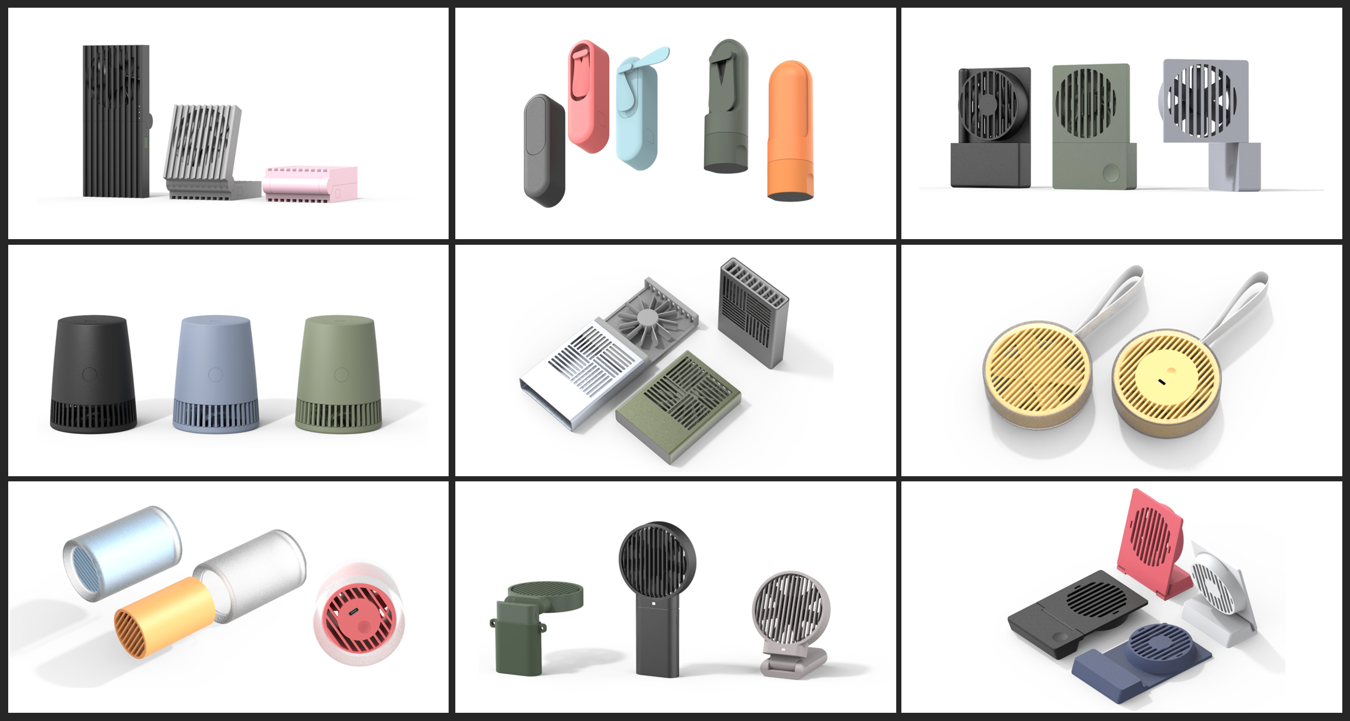 Fan，Small fan，summer，product design，industrial design，Carry，Portable，Mini，