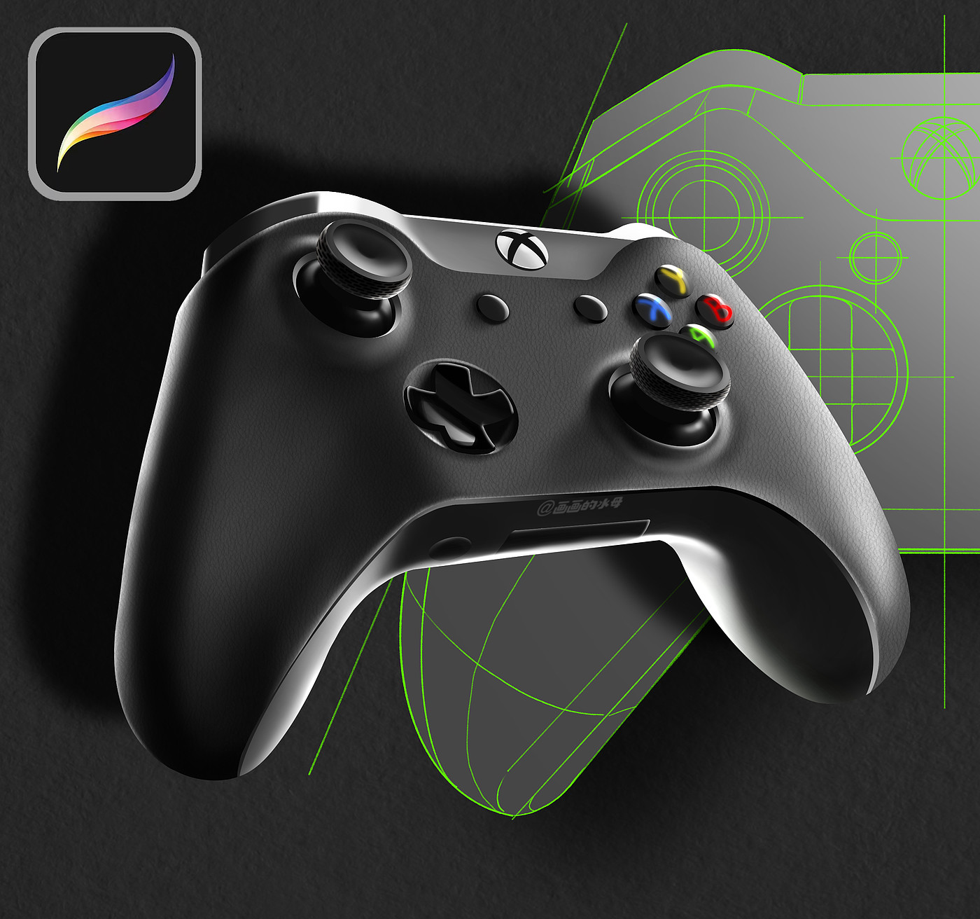 iPad painting，Hand drawn product design，Hand drawn industrial design，