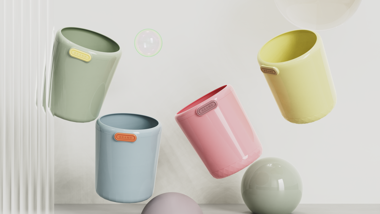trash can，Home Furnishing，Mellow，bucket，