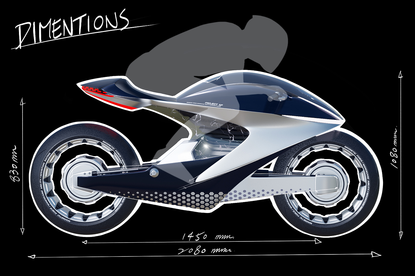 PROJECT M³，motorcycle，bionics，, riding.，