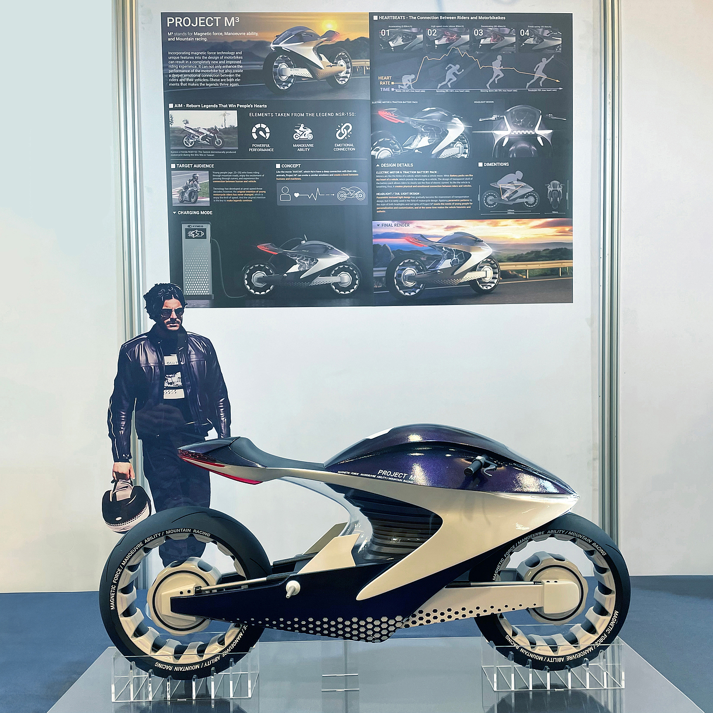 PROJECT M³，motorcycle，bionics，, riding.，