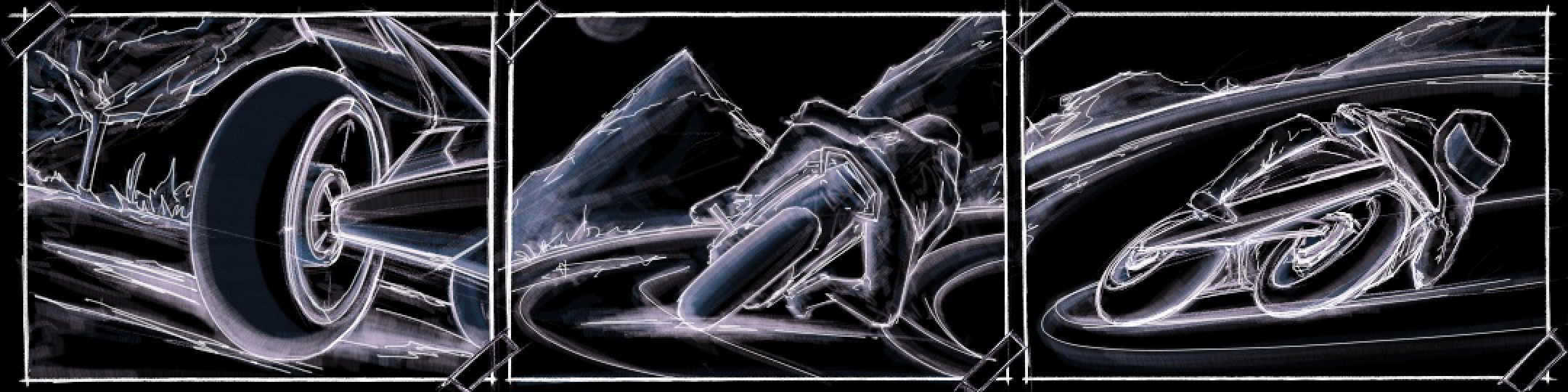 PROJECT M³，motorcycle，bionics，, riding.，