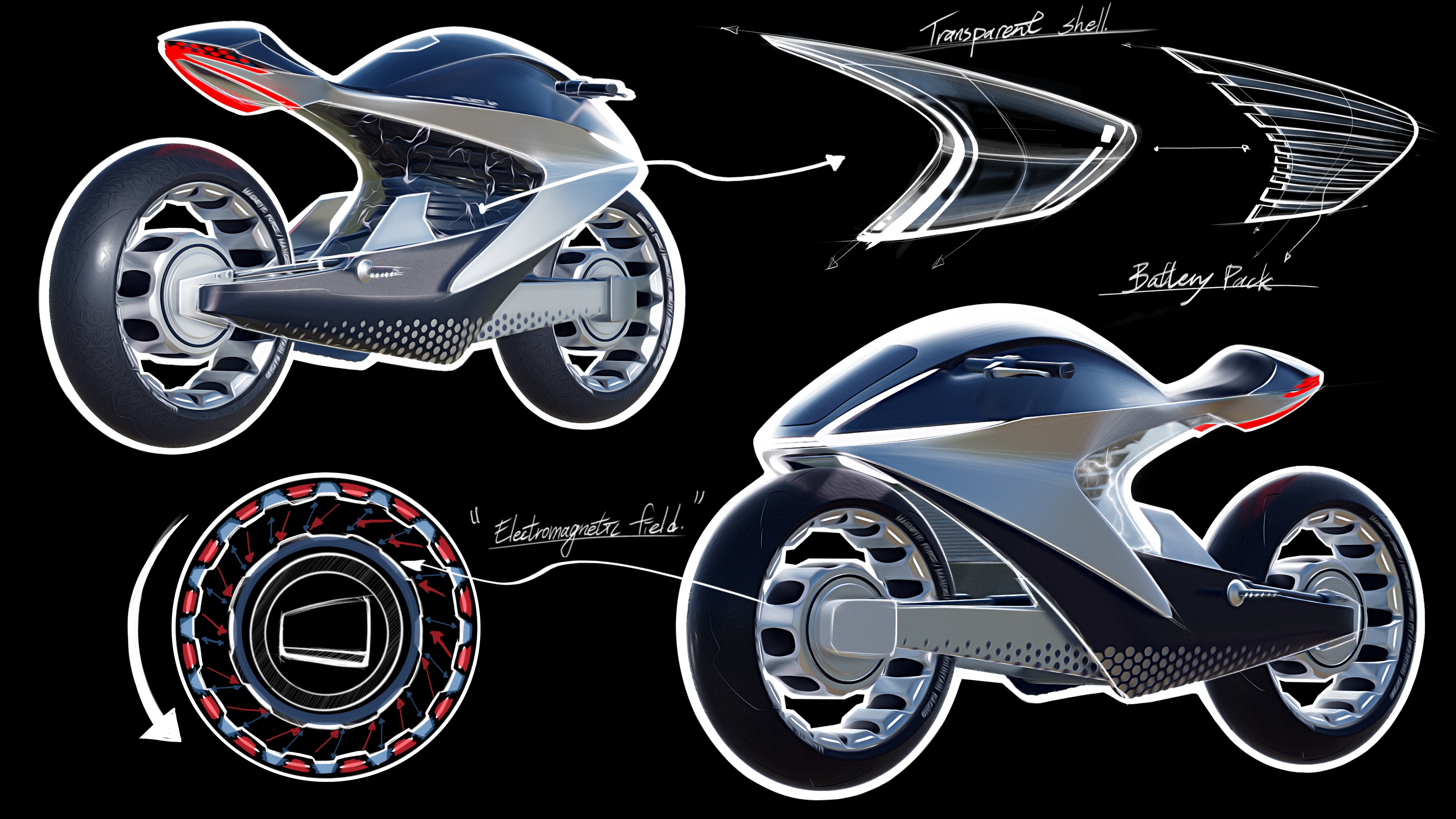 PROJECT M³，motorcycle，bionics，, riding.，