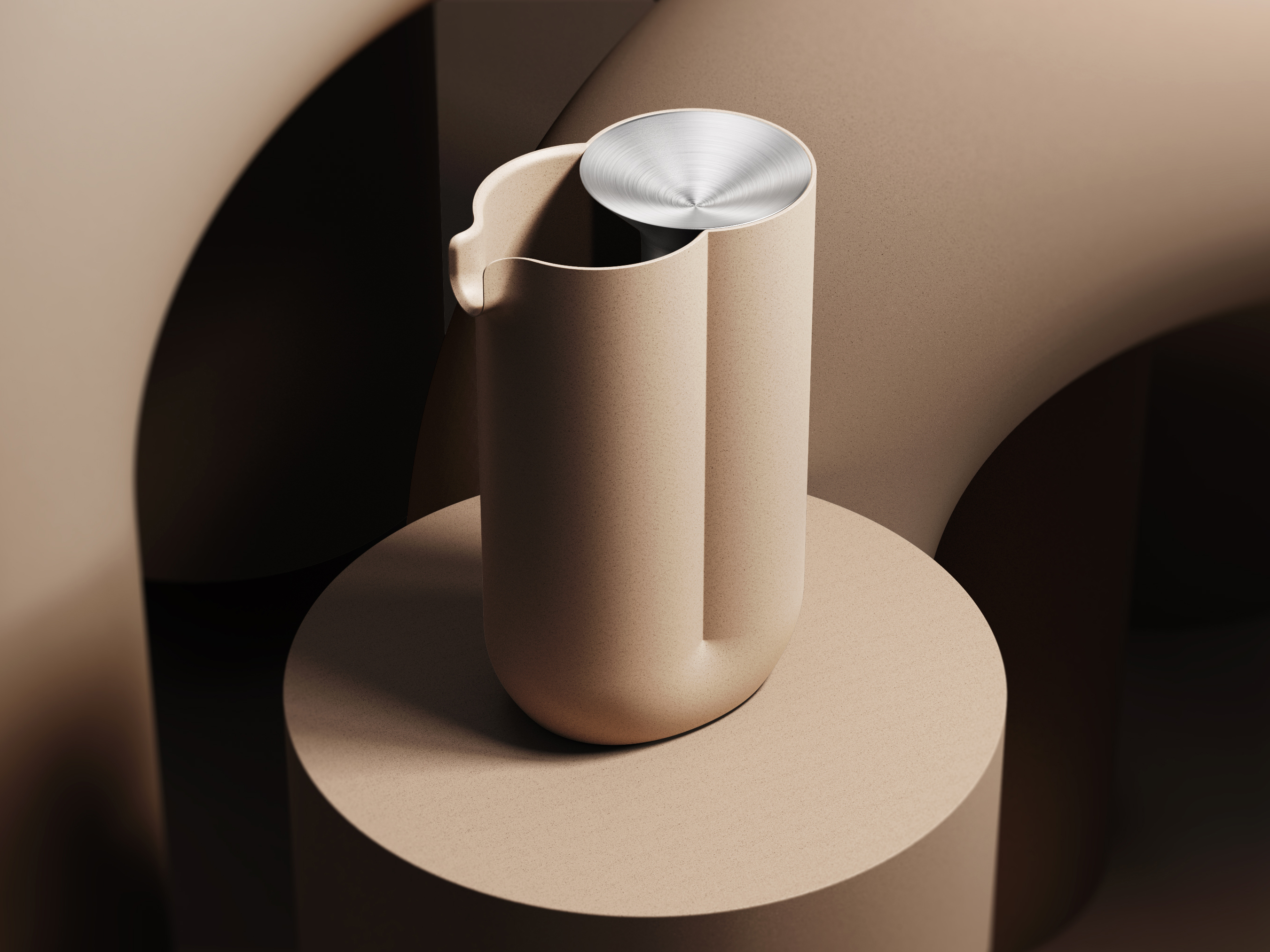 Venn，form and function，Visual contrast，kettle，texture of material，