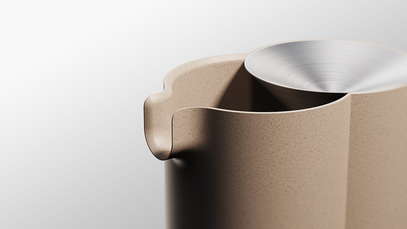 Venn，form and function，Visual contrast，kettle，texture of material，