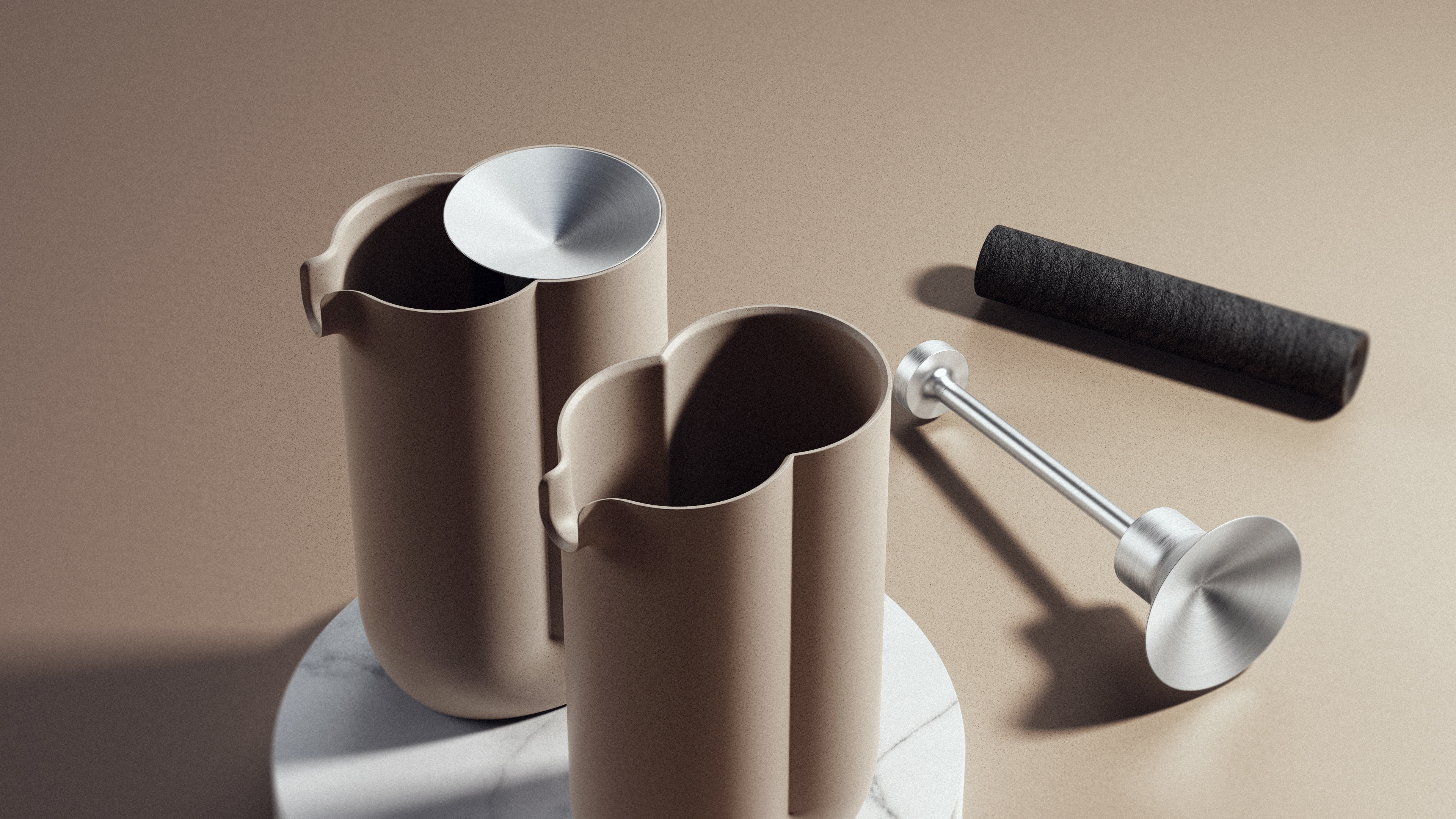 Venn，form and function，Visual contrast，kettle，texture of material，