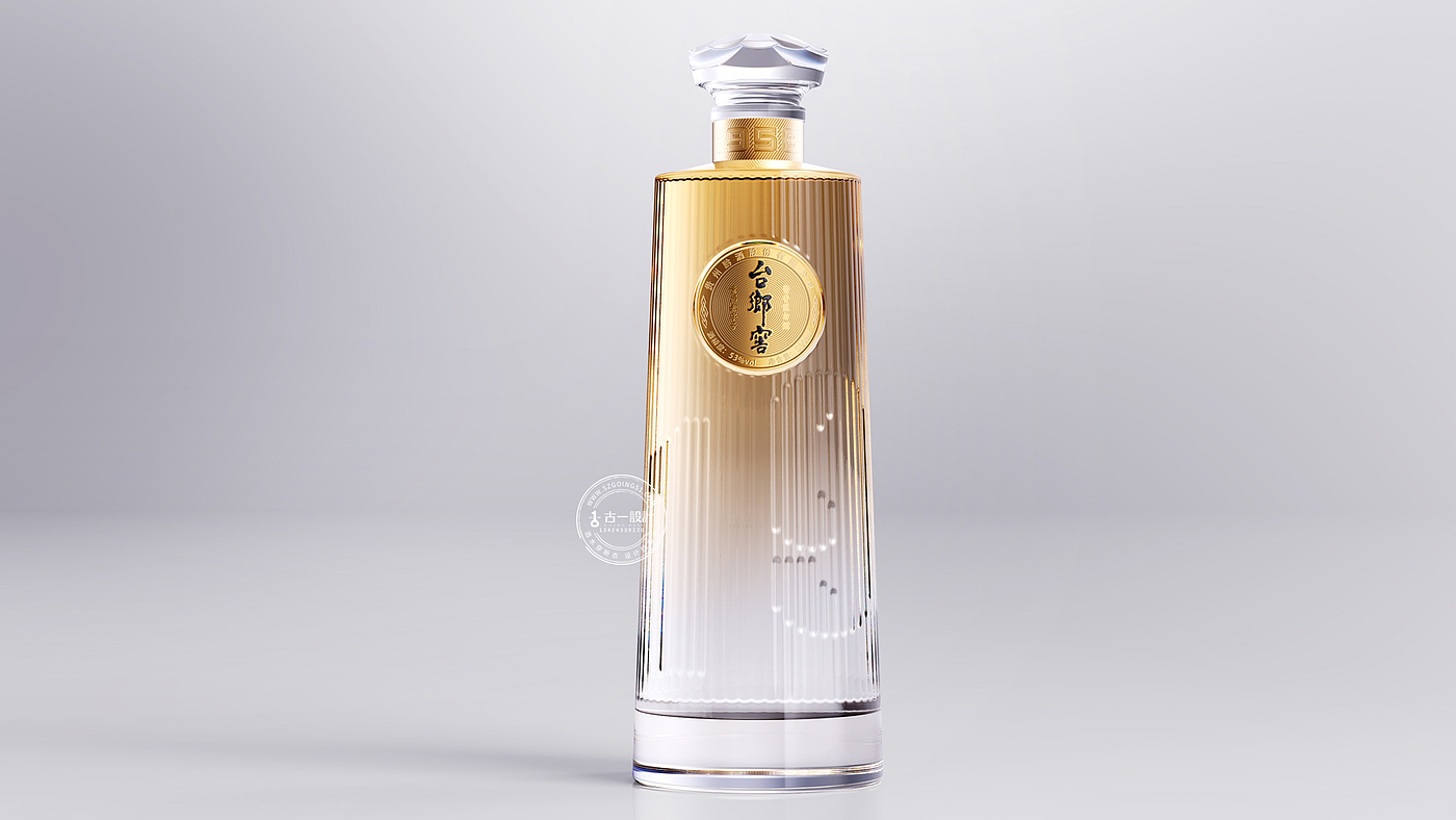 Gu Yi design，Taixiang cellar，Baijiu packaging design，Design of White Wine Bottle，