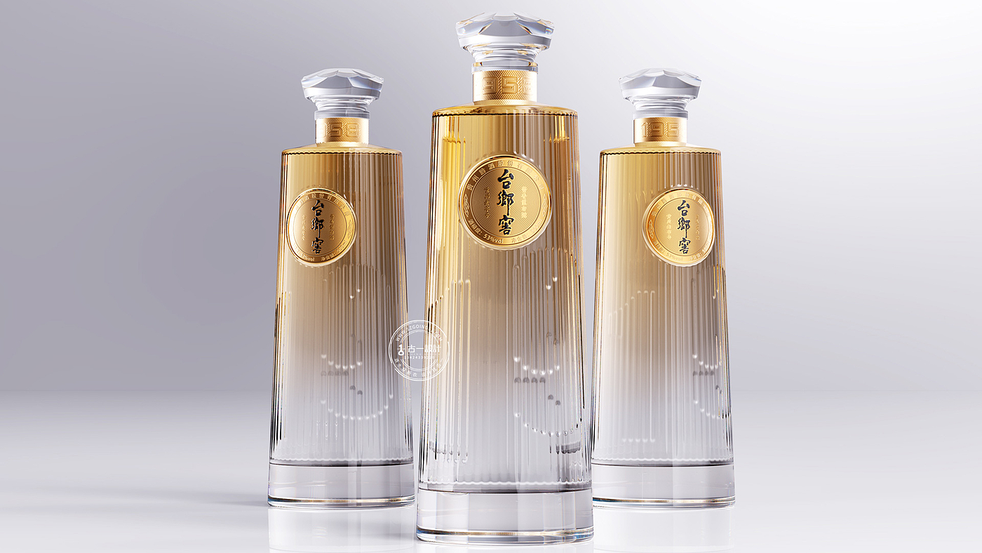 Gu Yi design，Taixiang cellar，Baijiu packaging design，Design of White Wine Bottle，