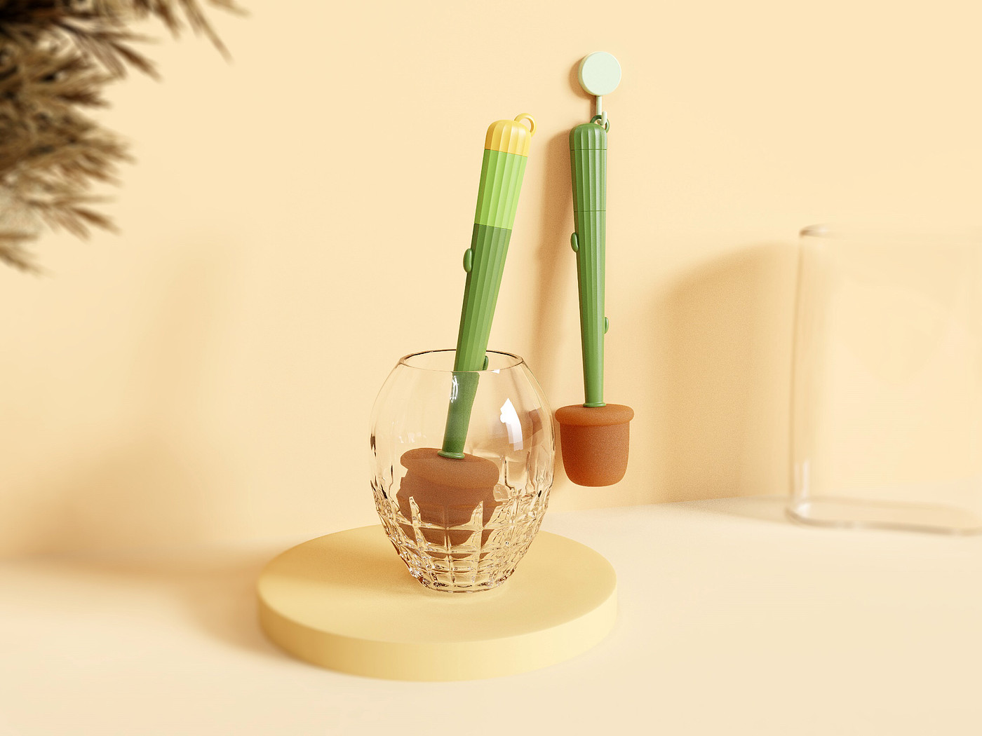 Wash Cup Artifact，milk bottle brush，Cup brush，Cup lid brush，Three-in-one cup brush，Multi-function cup brush，