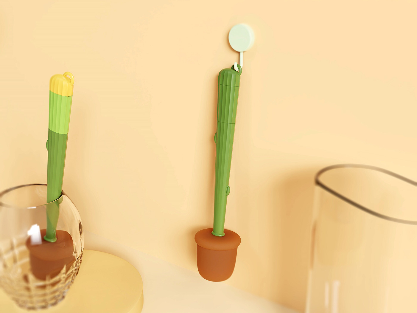 Wash Cup Artifact，milk bottle brush，Cup brush，Cup lid brush，Three-in-one cup brush，Multi-function cup brush，