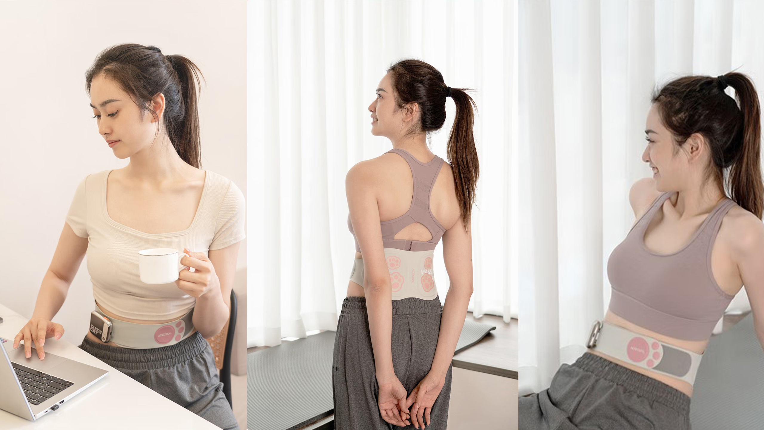 Waist protection instrument，Waist massager，Hot compress massage，Relieve lumbar muscle soreness，Bodybuilding，massage，Home massage，