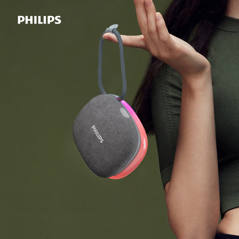 outdoor portable bluetooth speaker，Light speaker，Colorful lamp effect，Portable storage，Philips PHILIPS，