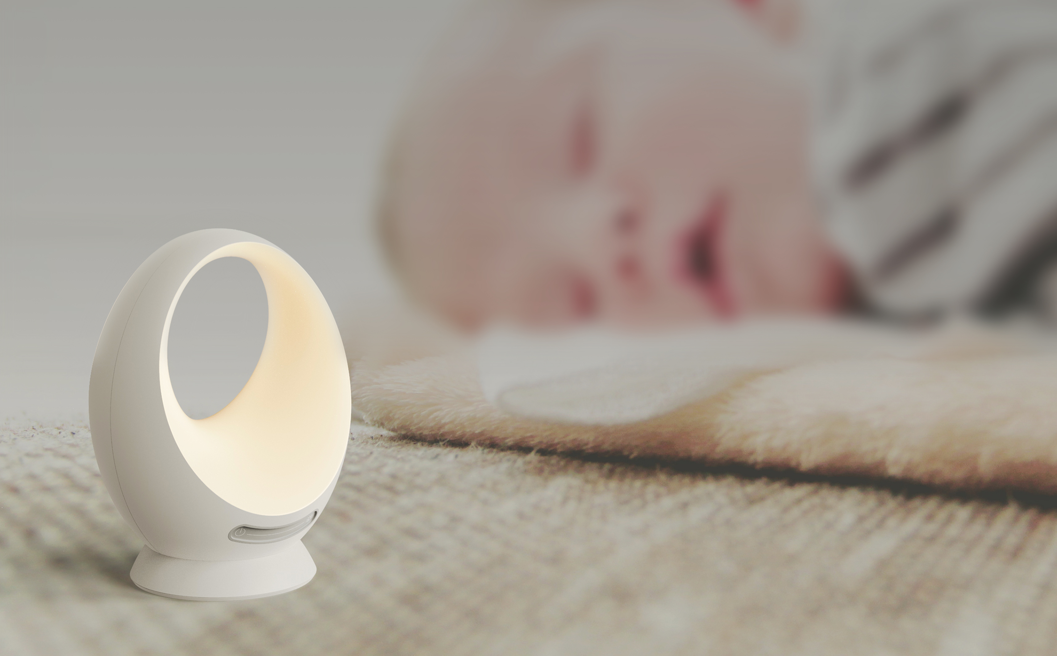 Night light，industrial design，Wireless charging，Sleeping lamp，