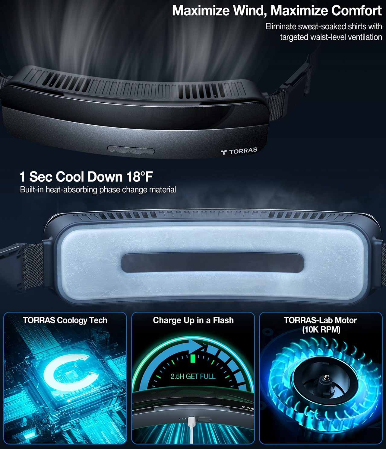 Coolify Zone，cooling，cool breeze，charge，Belt cooler，