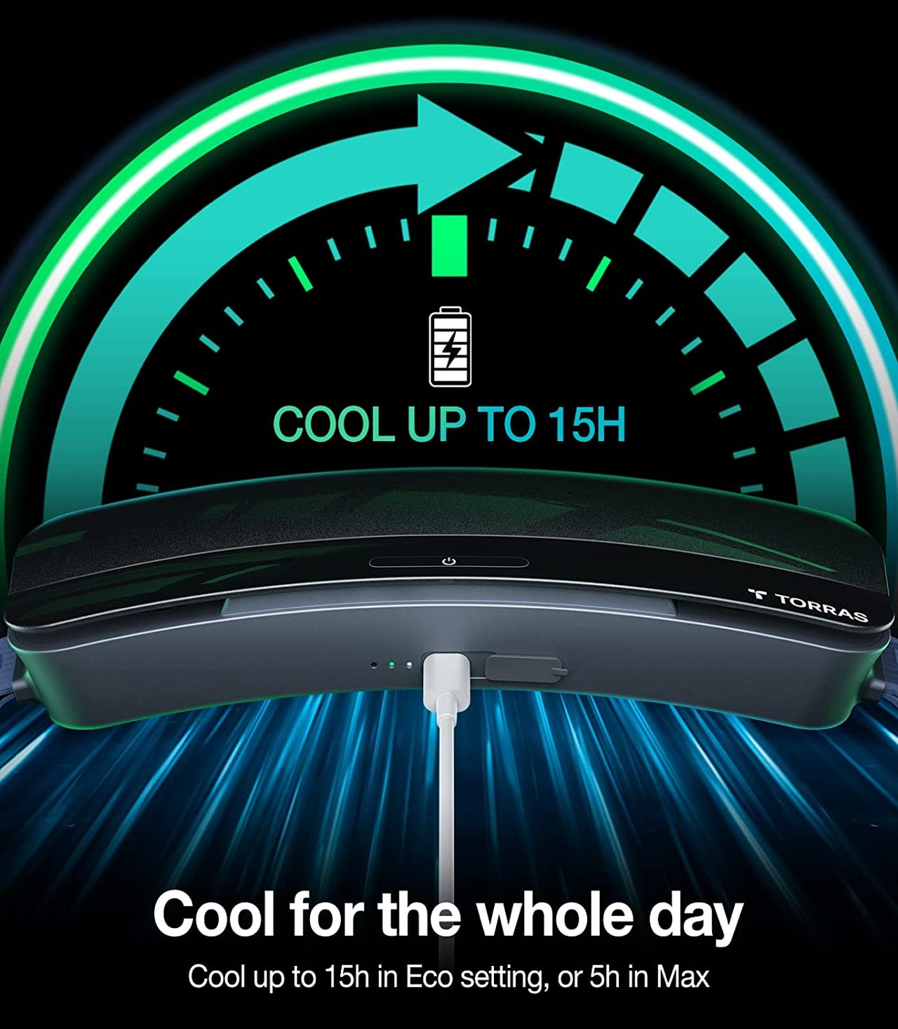 Coolify Zone，cooling，cool breeze，charge，Belt cooler，