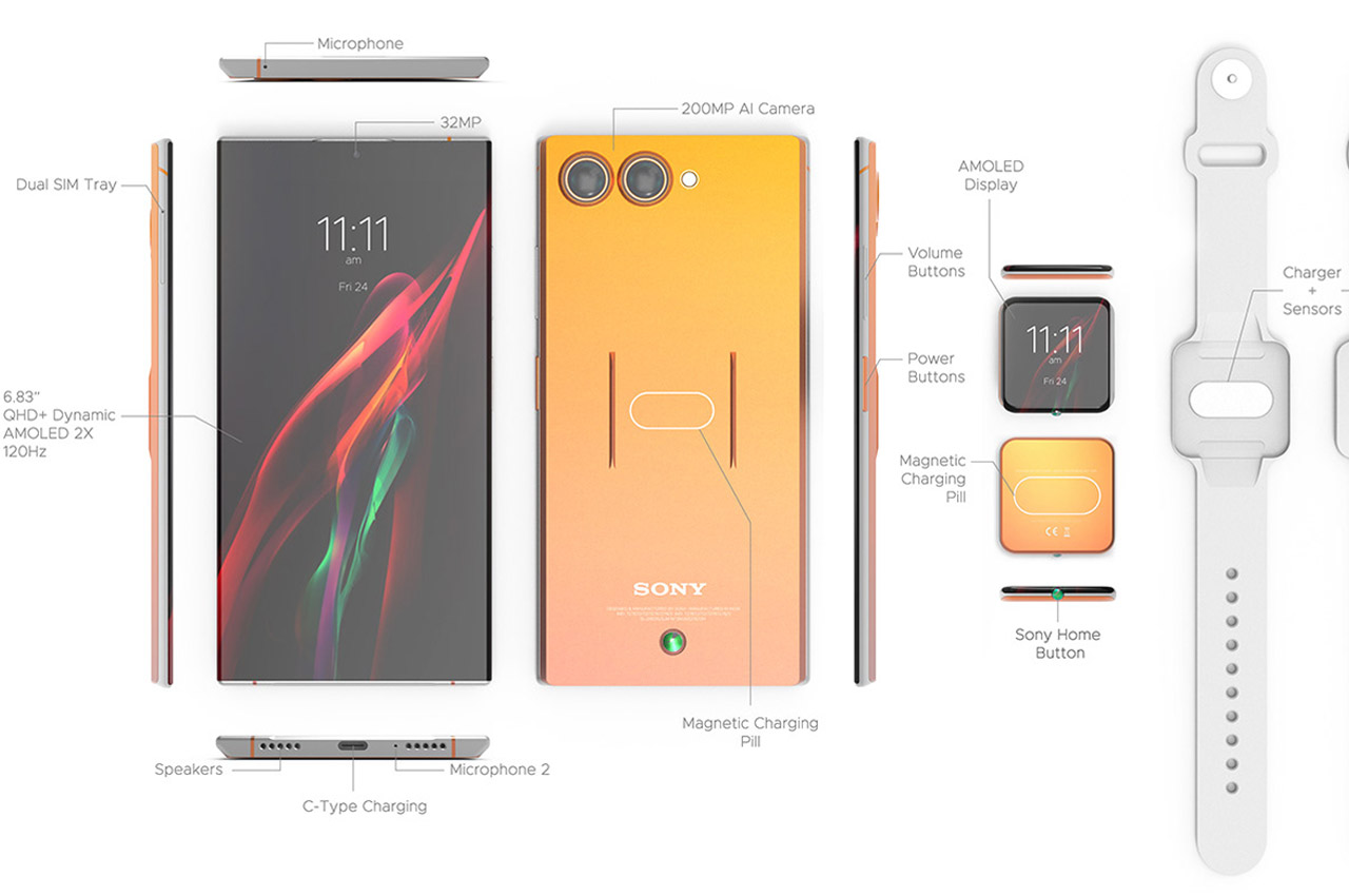 Xperia 1 V，Wrist watch，Sony，Xperia WX710，