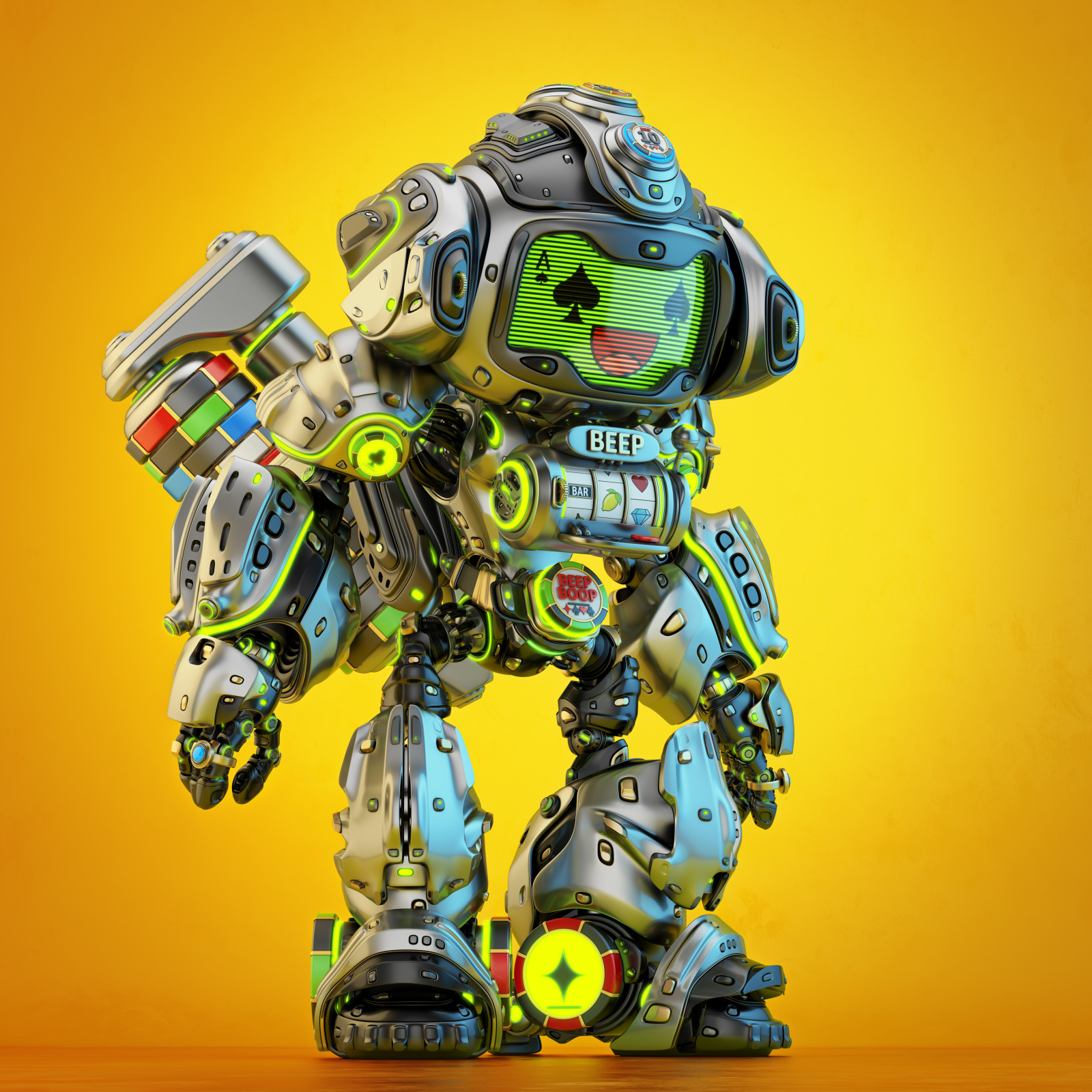 robot，LUCKY，conceptual design，