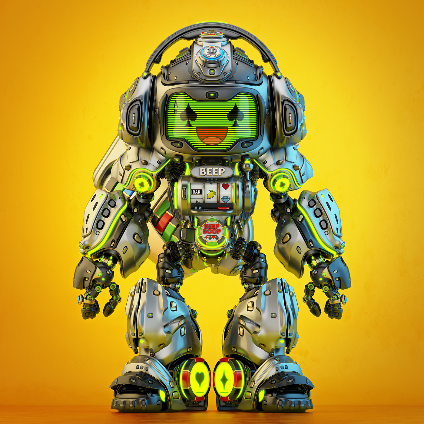 robot，LUCKY，conceptual design，