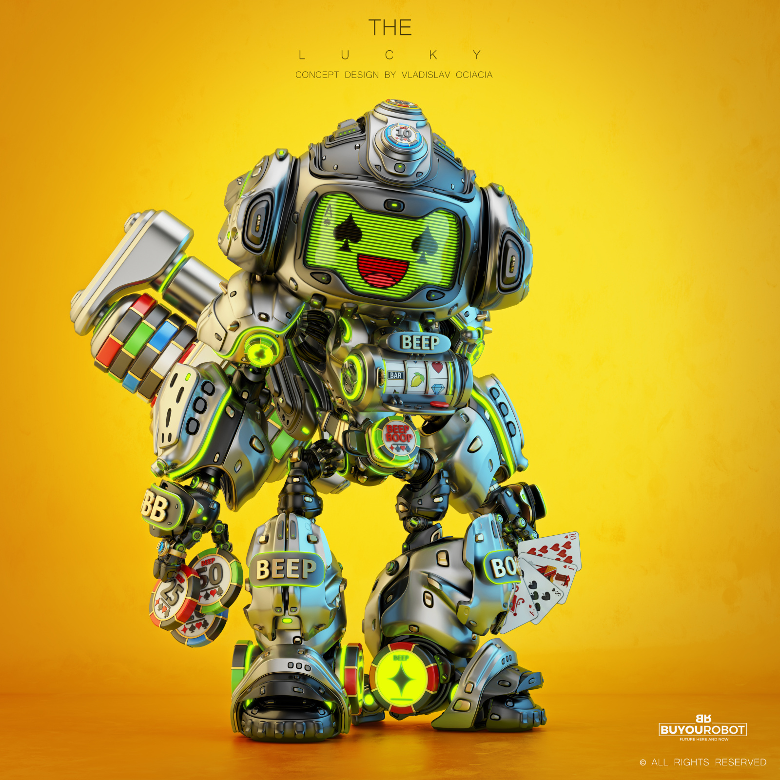 robot，LUCKY，conceptual design，
