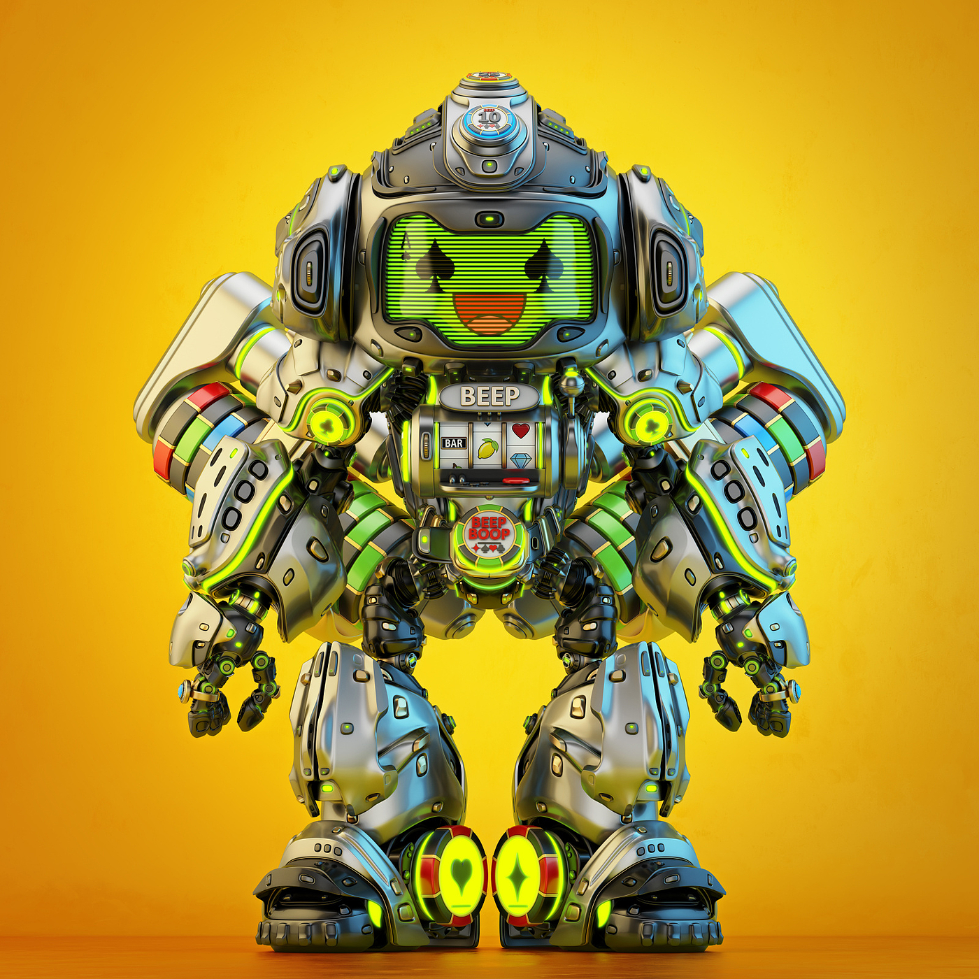 robot，LUCKY，conceptual design，