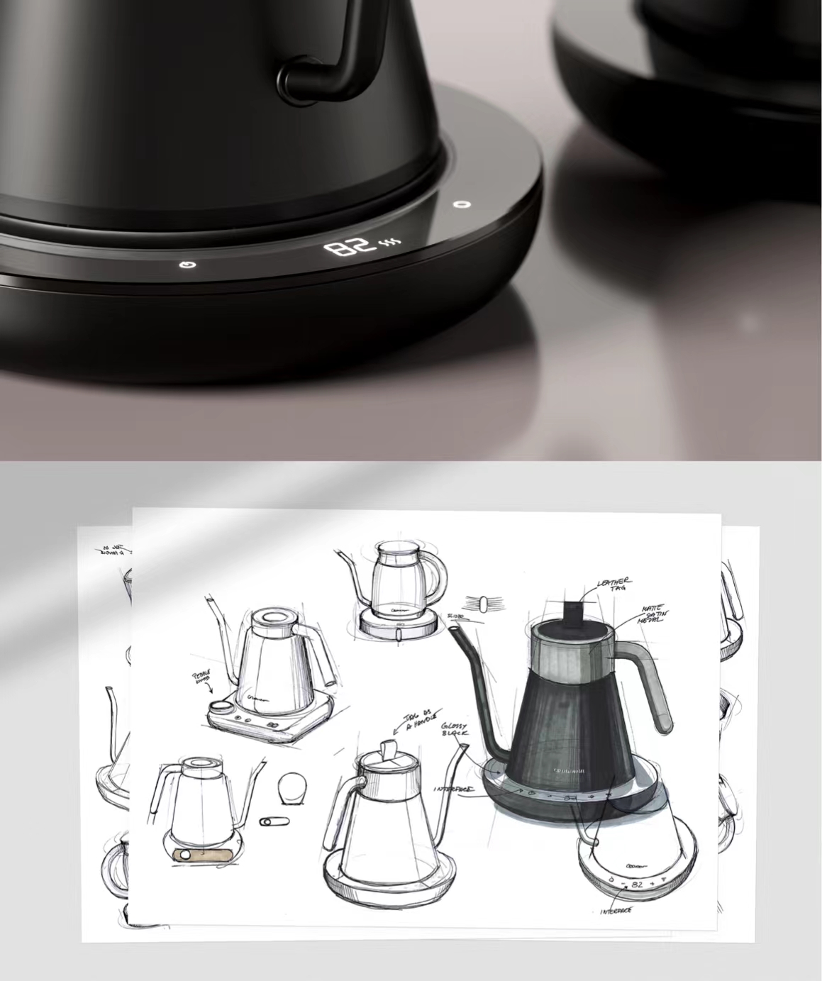 intelligence，Gooseneck Kettle，heat-resisting，