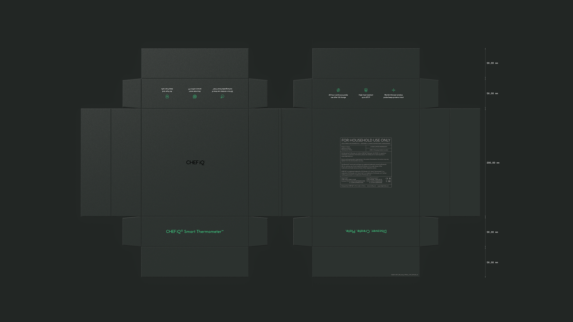 Intelligent thermometer，packing design，Unboxing experience，