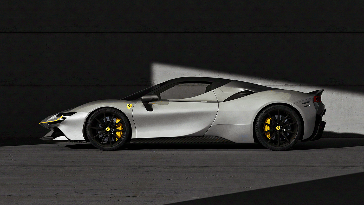 Ferrari SF90 Spider，法拉利，交通工具，汽车，