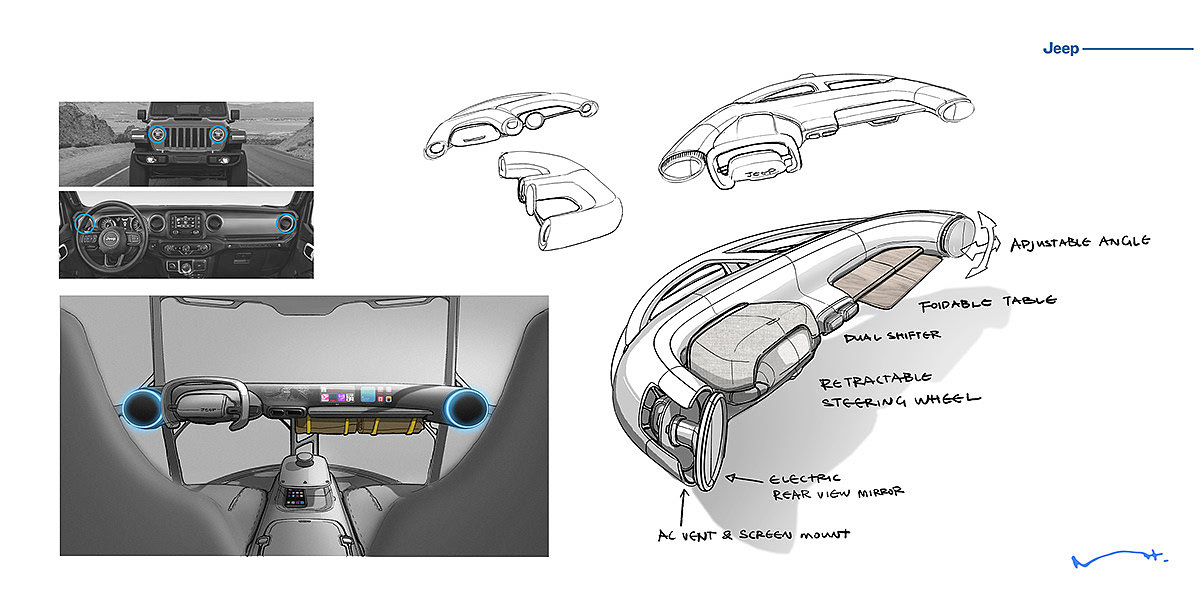 Jeep Wrangler AURA，交通工具，汽车，创意，