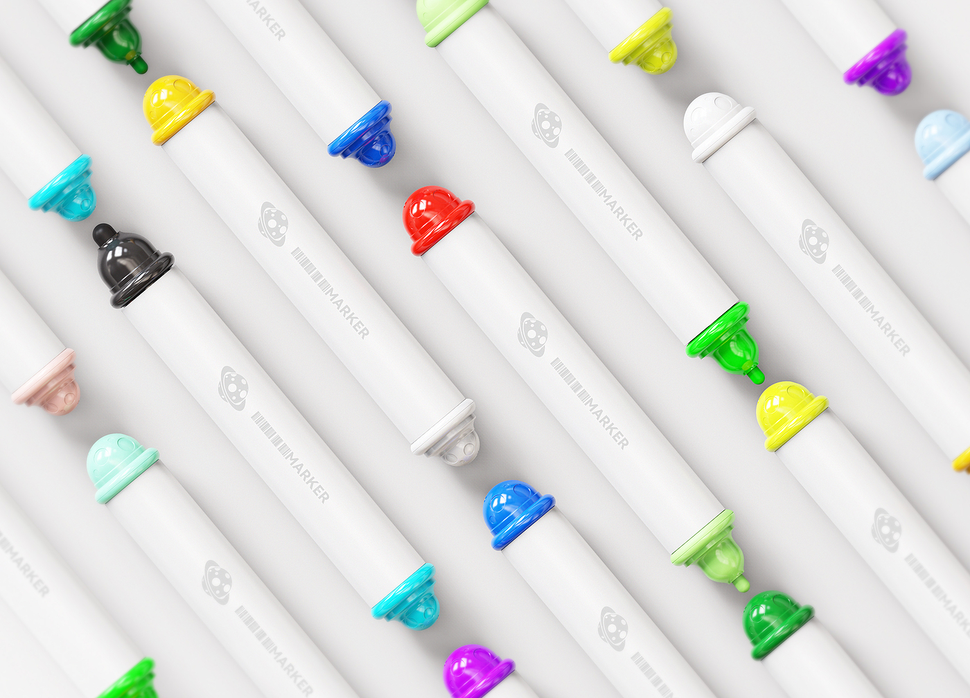 marker pen，Children's Brush，Stationery，pen，paint brush，Color pen，