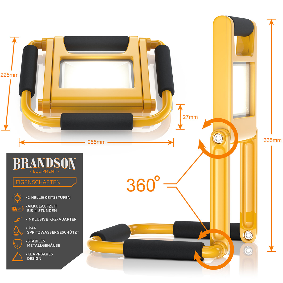 Brandson，LED work light，product design，industrial design，