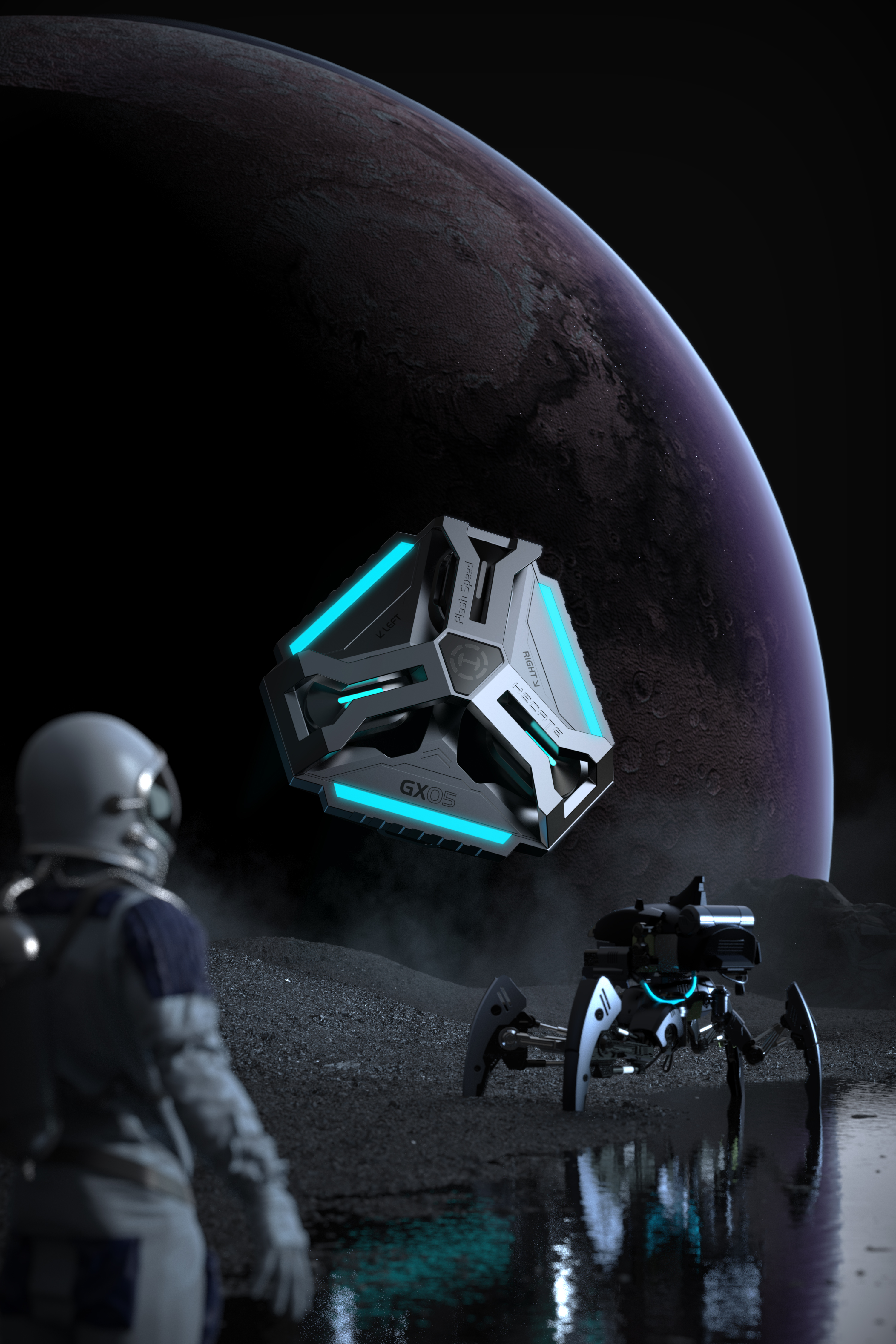 Rambler E-sports，Render，keyshot，3C products，headset，keyboard，