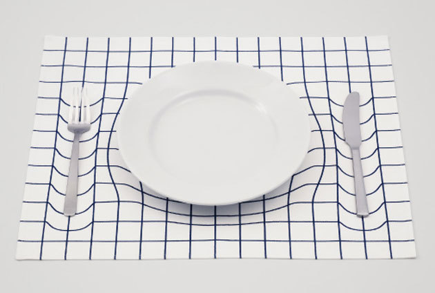 Optical illusion，Meal cloth，tableware，cloth，