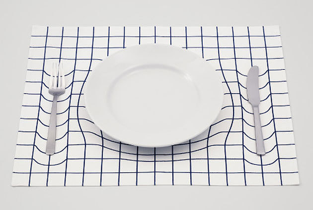 Optical illusion，Meal cloth，tableware，cloth，