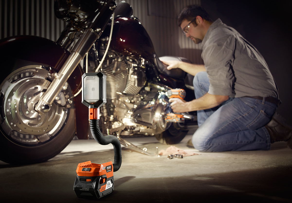 industrial design，product design，Work light，RIDGID X5，