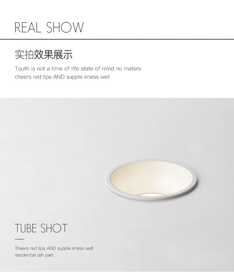 The latest high-end adjustable: deep anti glare spotlight，