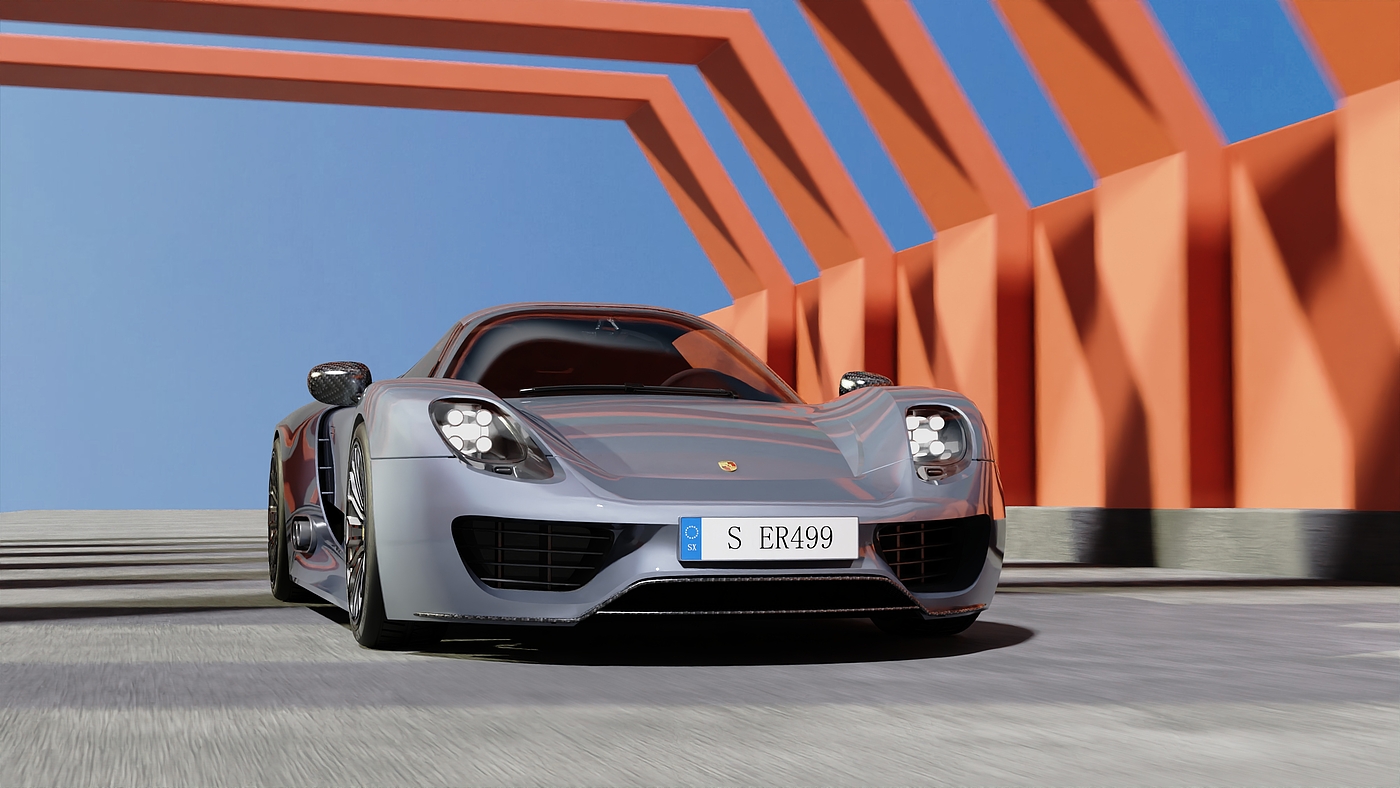 Car rendering，three-dimensional animation，