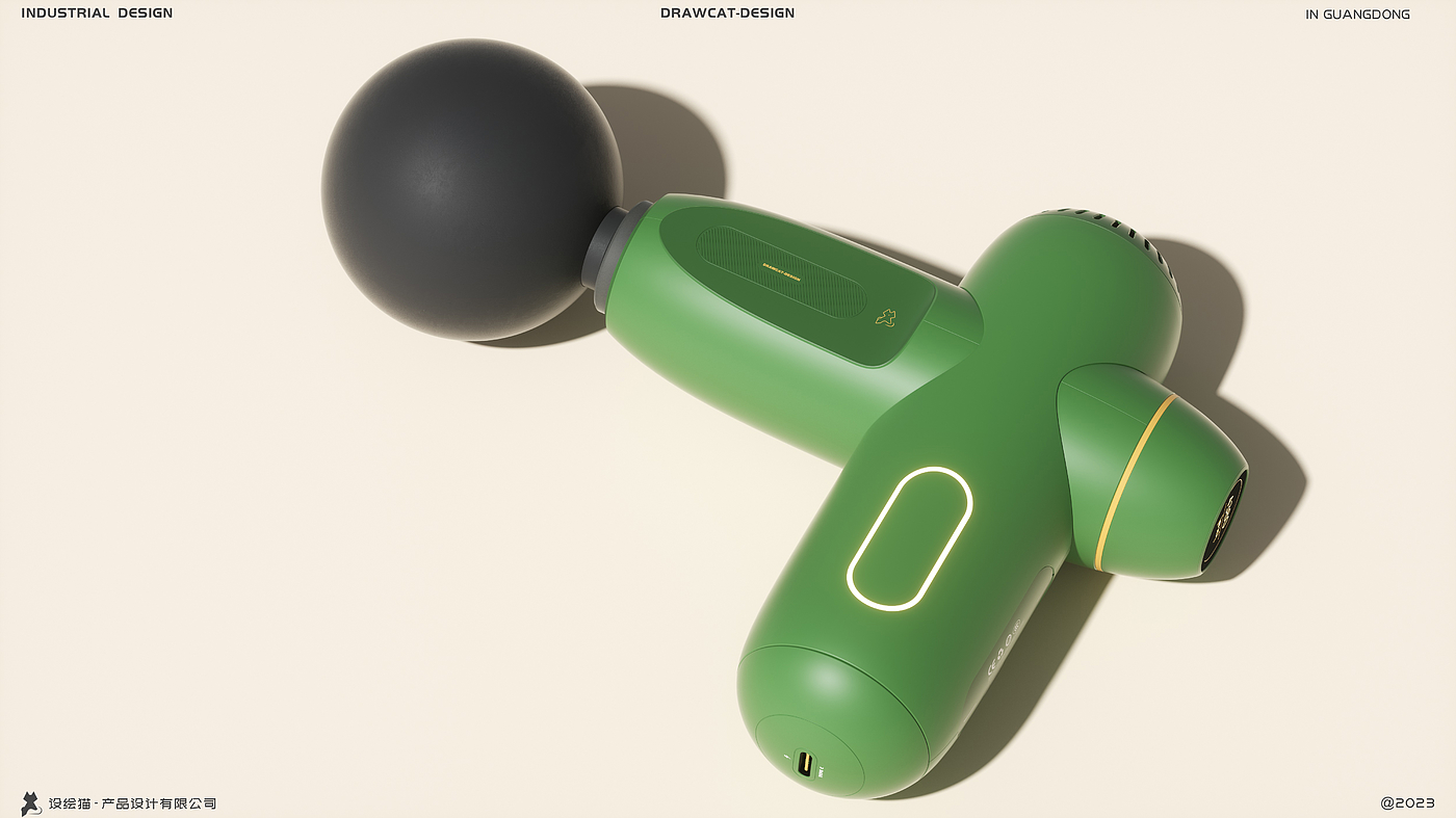 product design，industrial design，Fascia gun，