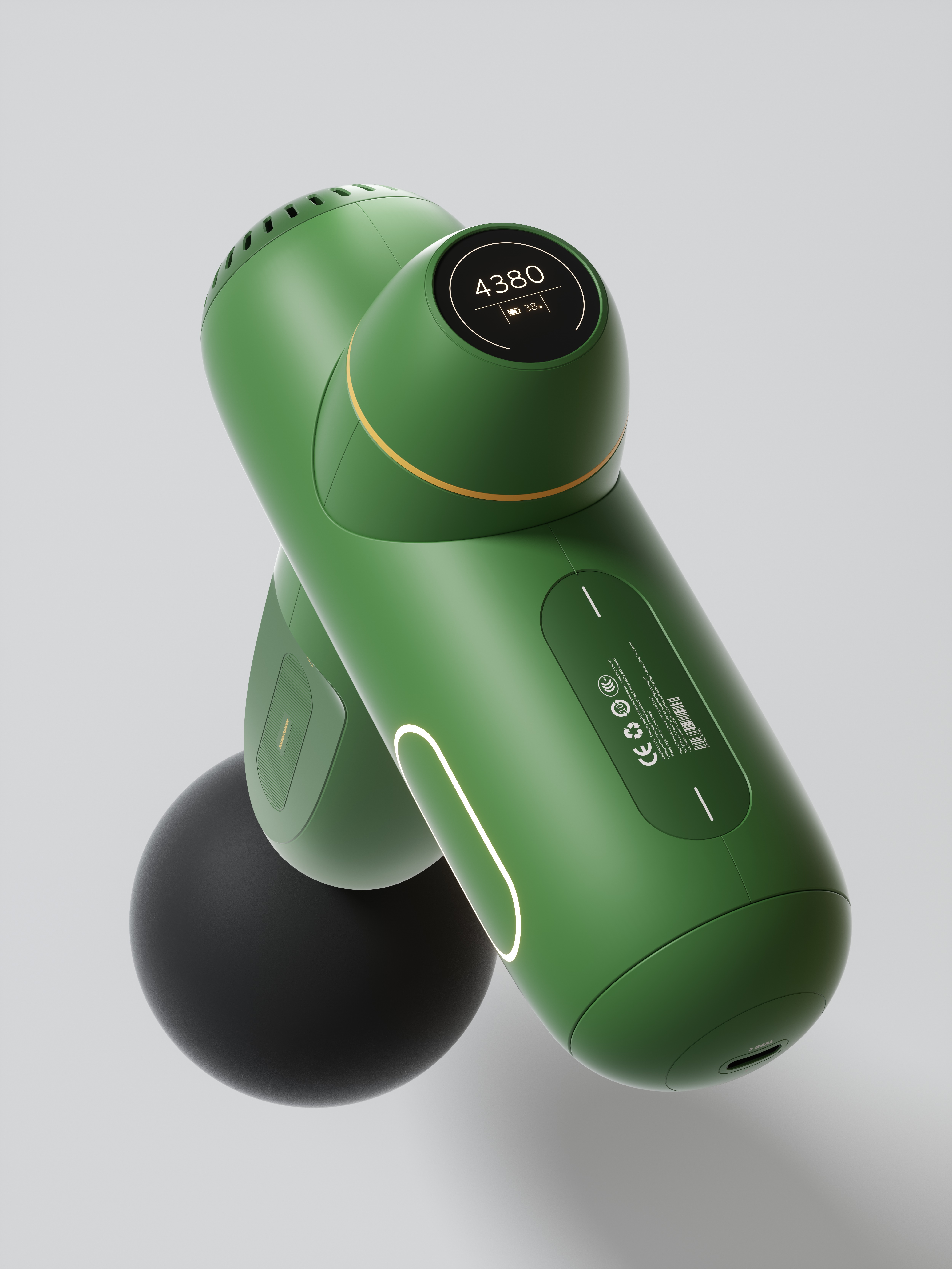 product design，industrial design，Fascia gun，