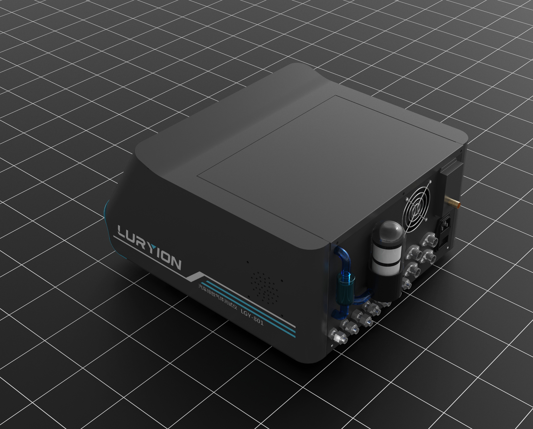 Automobile gas emission detector，Sheet metal design，Detector design，Analyzer，Detector，