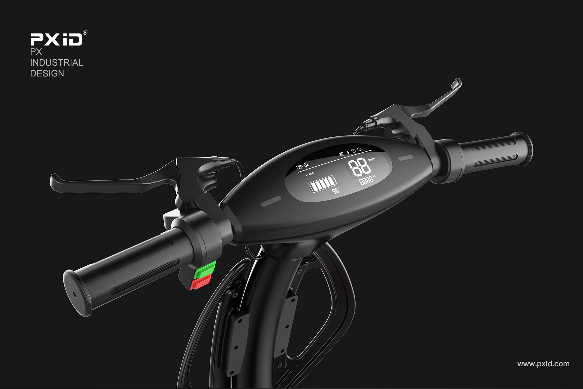 Design of electric scooter，Scooter design，Balance car design，Design of walking tools for the elderly，pxid，Product oriented industrial design，Electric vehicle design，Electric moped design，