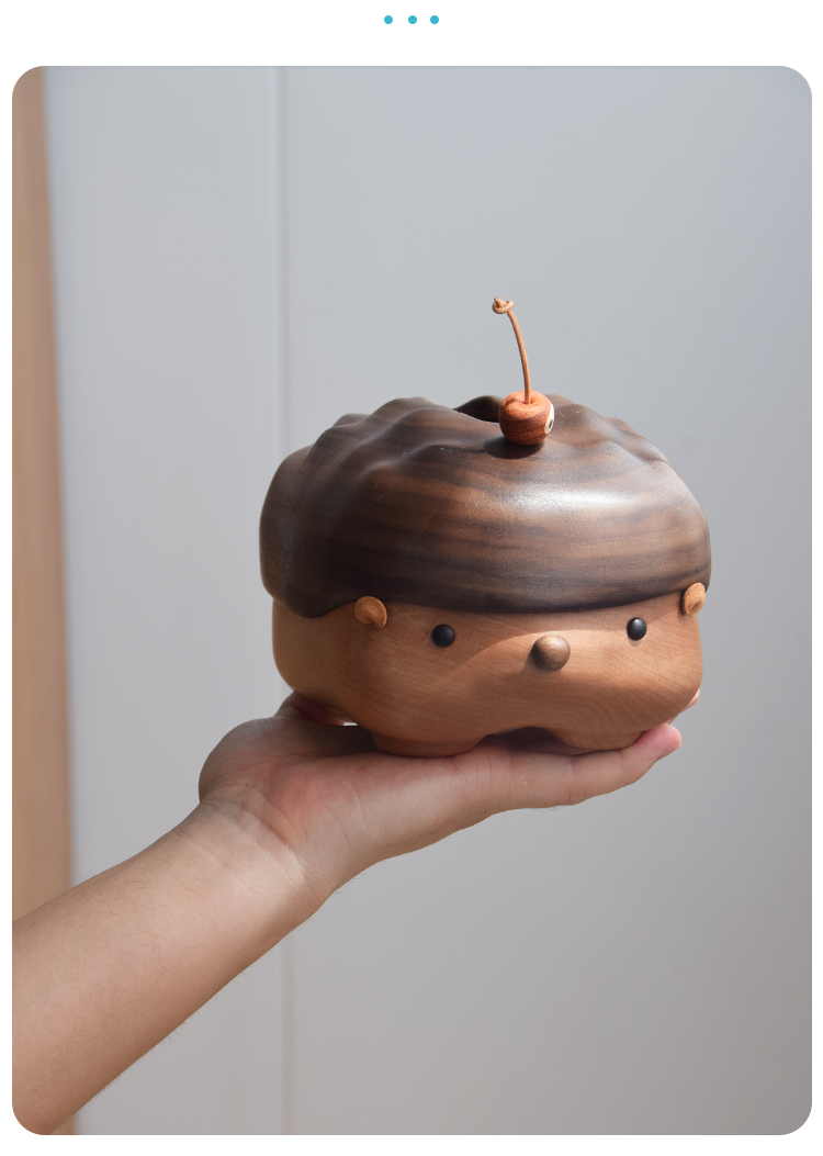 Original design，Solid wood handicrafts，Bionics Design ，Tissue box，lovely，hedgehog，