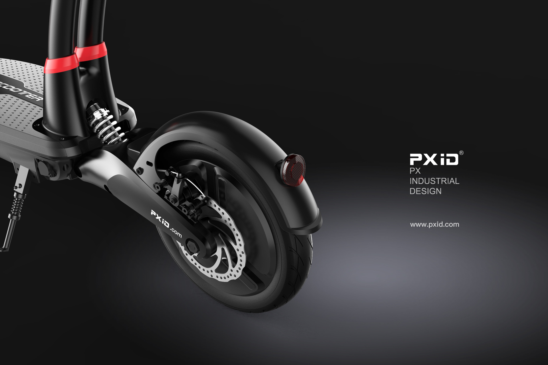 Design of electric scooter，Scooter design，Balance car design，Design of walking tools for the elderly，pxid，Product oriented industrial design，Electric vehicle design，Electric moped design，