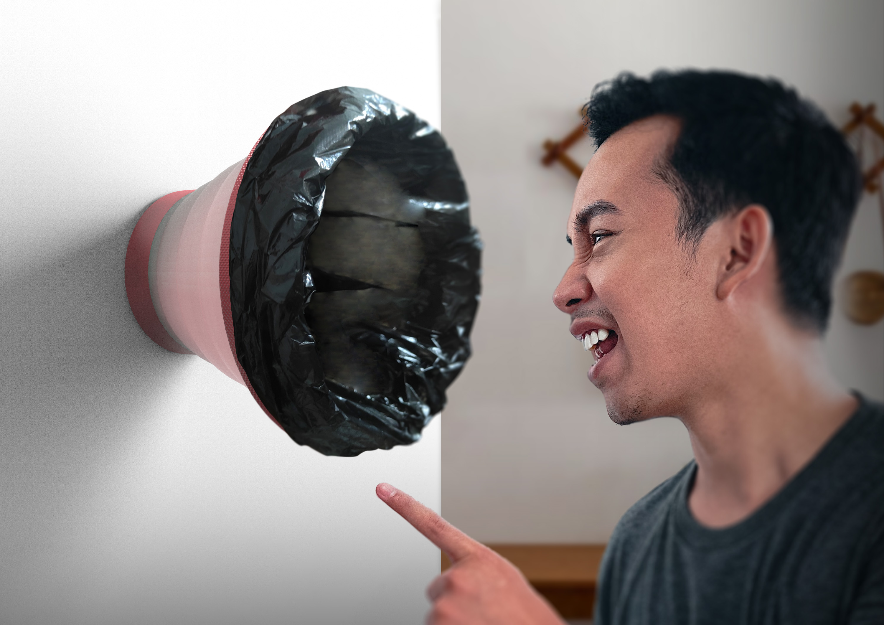 The secret weapon of emotional catharsis, the emotional tree hole in the wall，Emotional trash can，Tree hole，fold，decompression，Hanging on the wall，