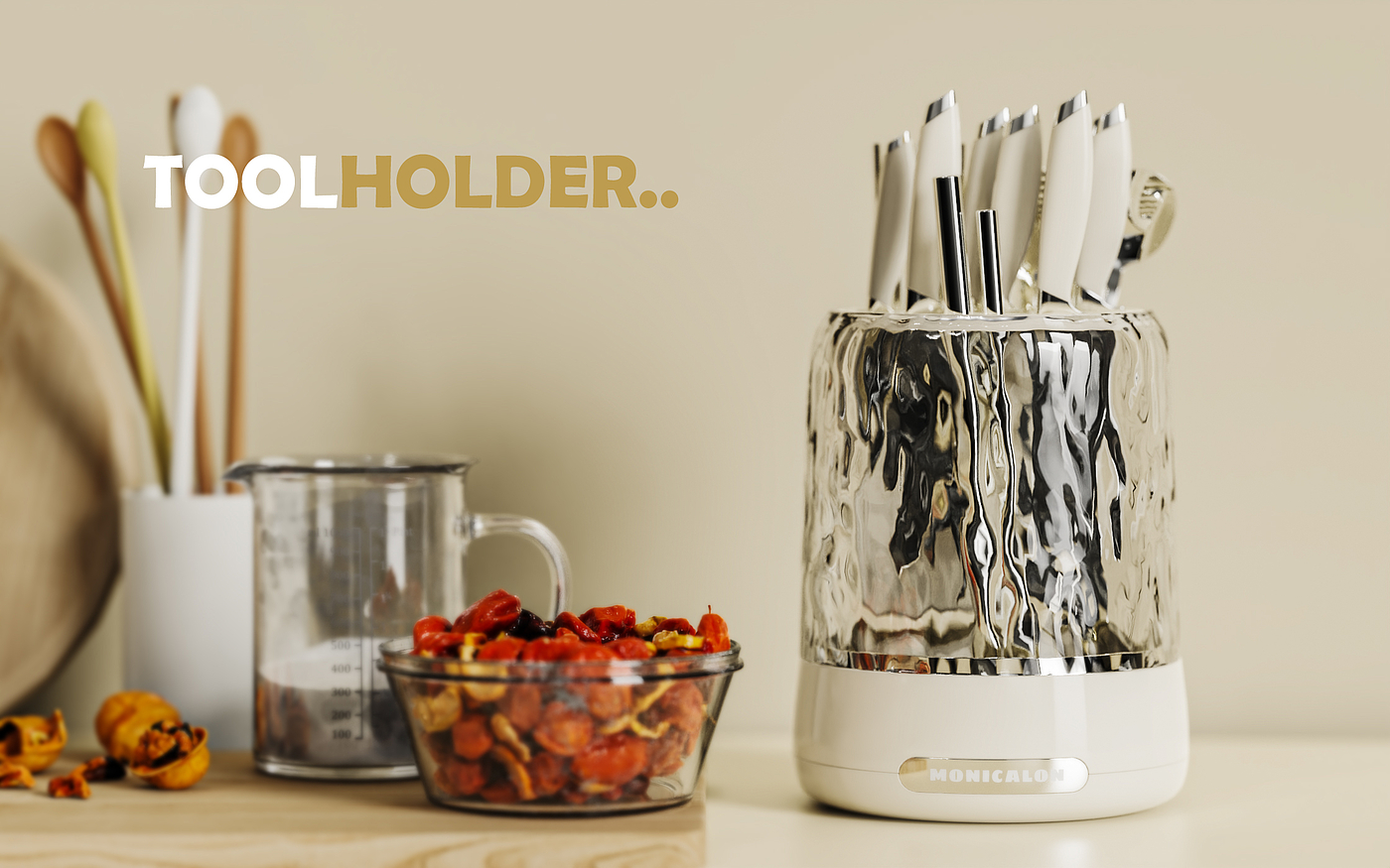 Rotating tool holder，Kitchen supplies，Housewear & Furnishings，Appearance design，Structural design，