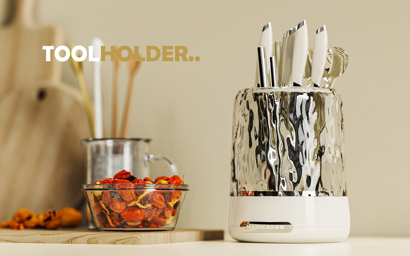 Rotating tool holder，Kitchen supplies，Housewear & Furnishings，Appearance design，Structural design，