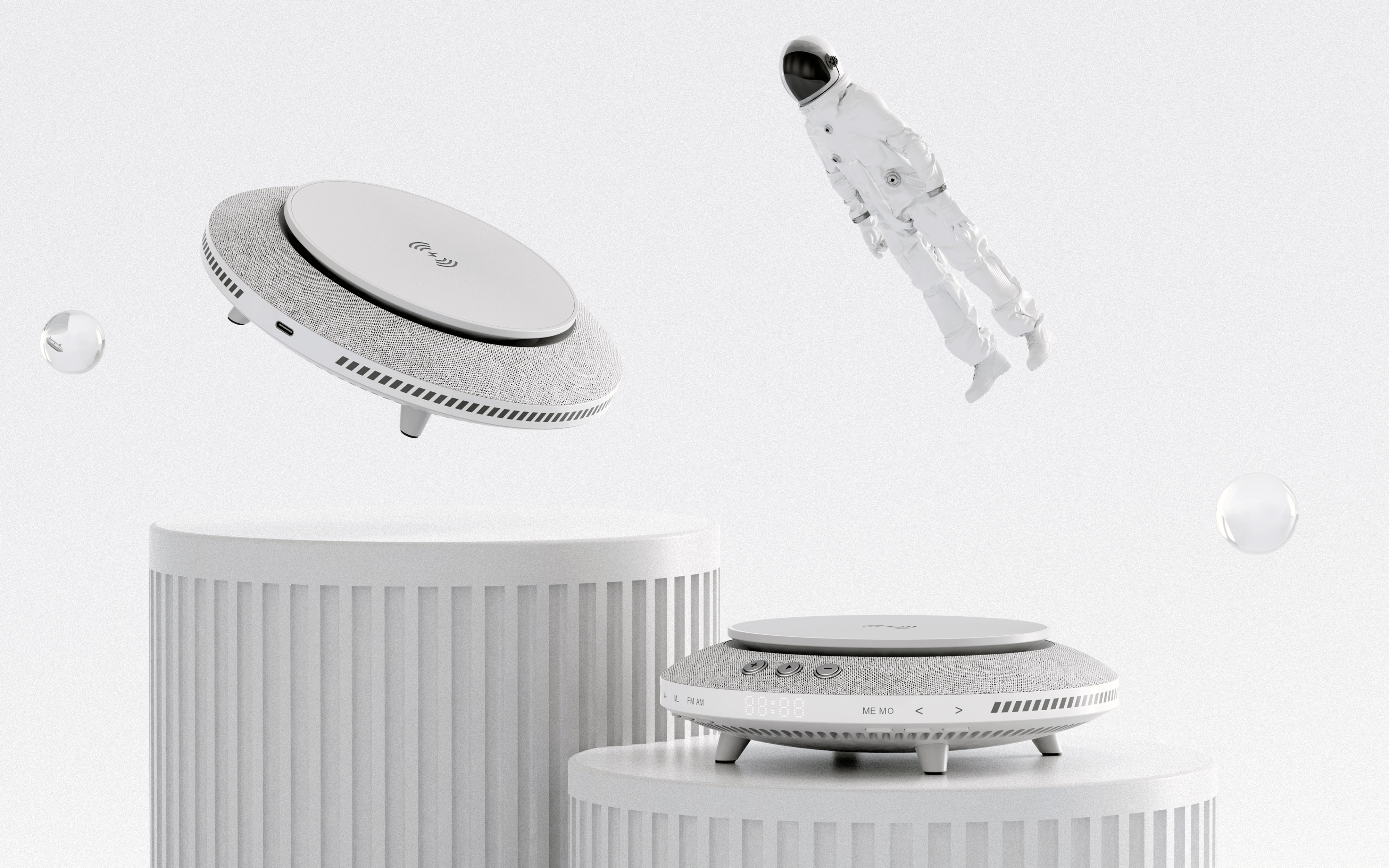 Flying saucer，Wireless charging，sound，