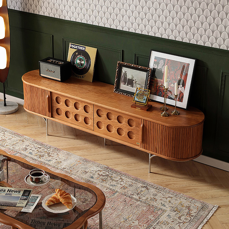 TV Cabinet · Cherry Wood · Sunrise，