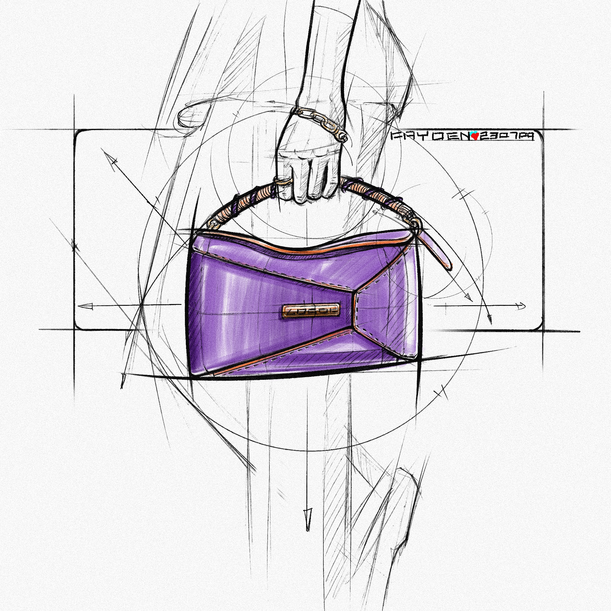 industrial design，Hand drawn，Ubee ，Procreate，record，