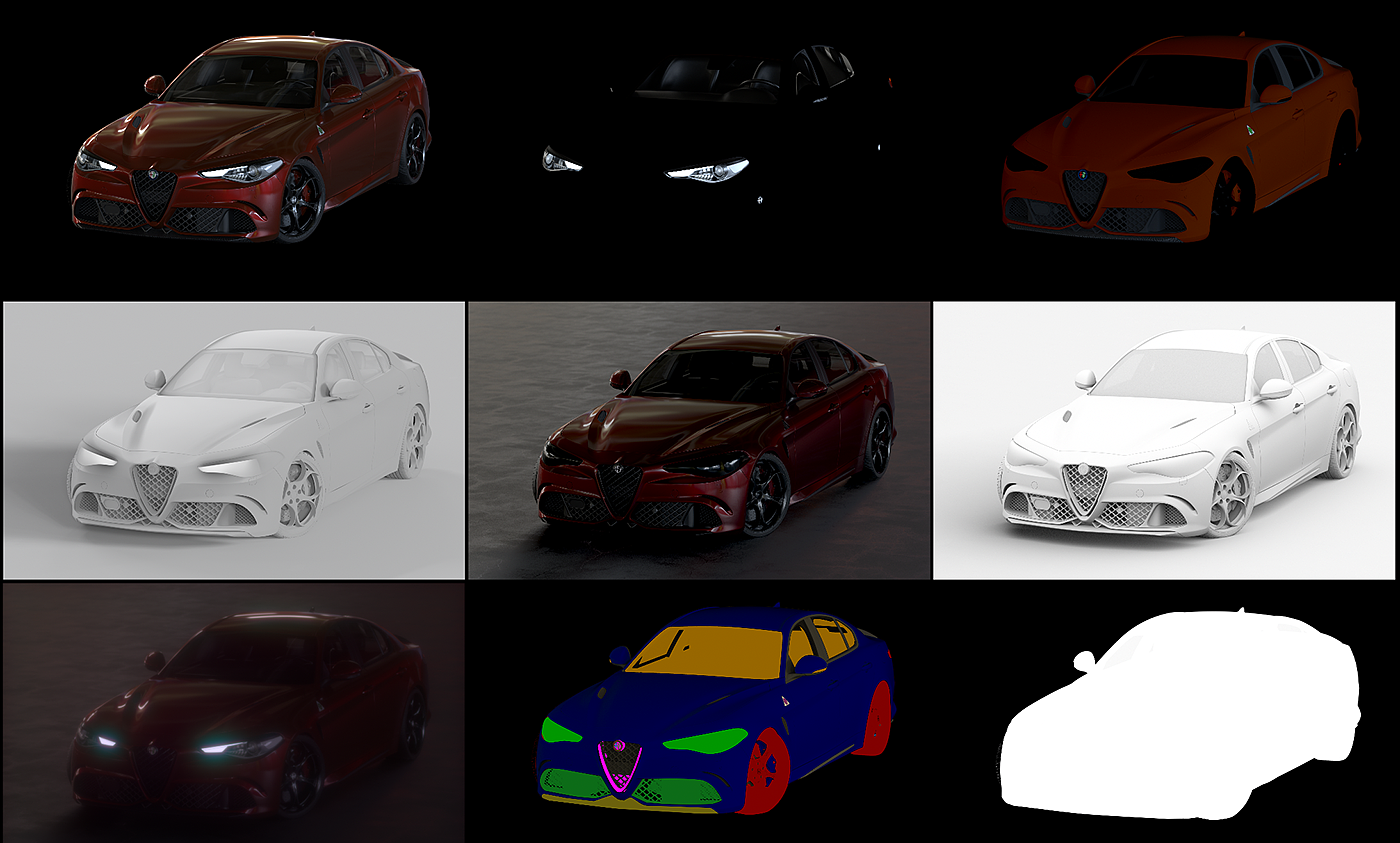 automobile，gules，modelling，