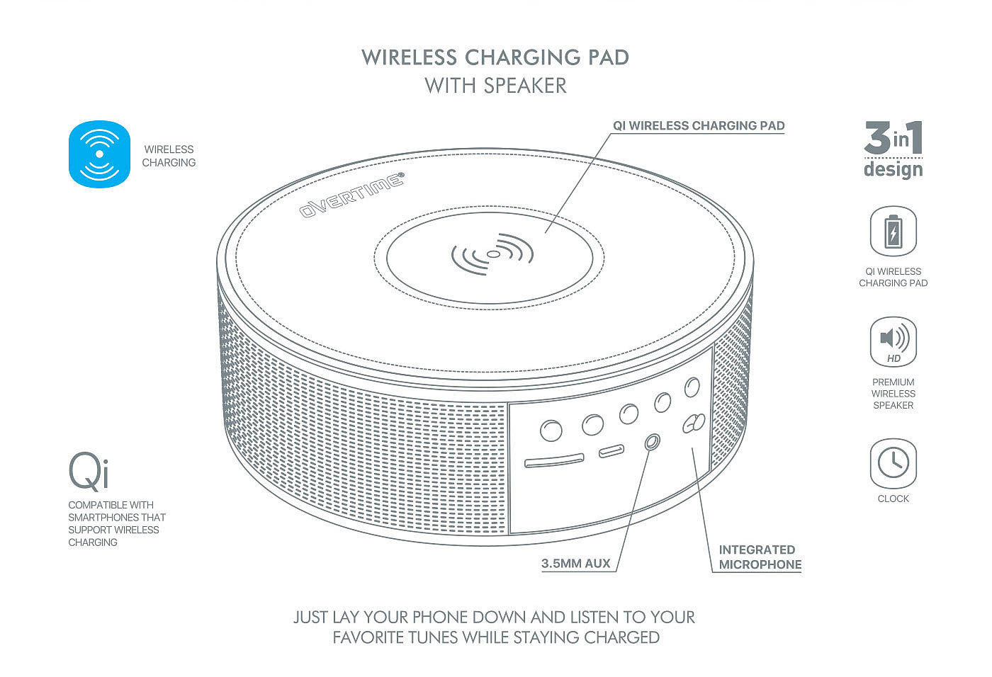 charge，loudspeaker box，two-in-one，